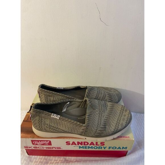 Skechers Bob loafers memory foam arch pillow size 9 style#33602 gray - Picture 1 of 5